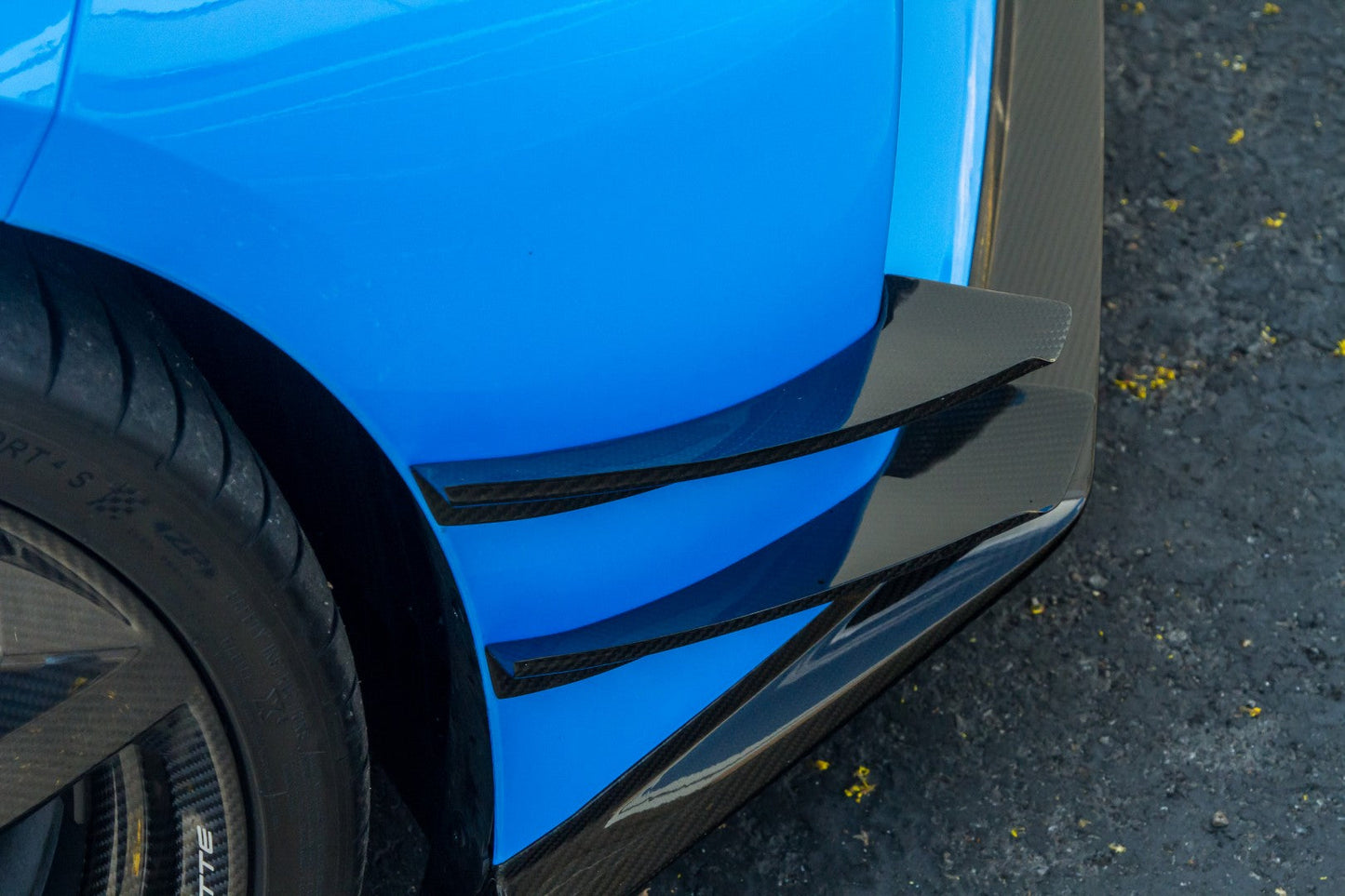 APR Chevrolet Corvette C8 Z06 Carbon Fiber Front Bumper Canards
