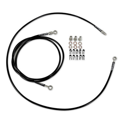 GKTech In-line e-brake braided brake line kit