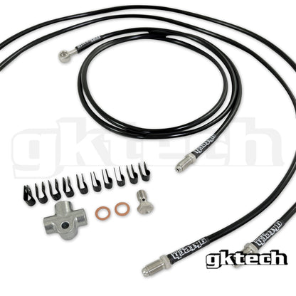 GKTECH 240sx/Skyline stand alone SS e-brake braided brake line kit