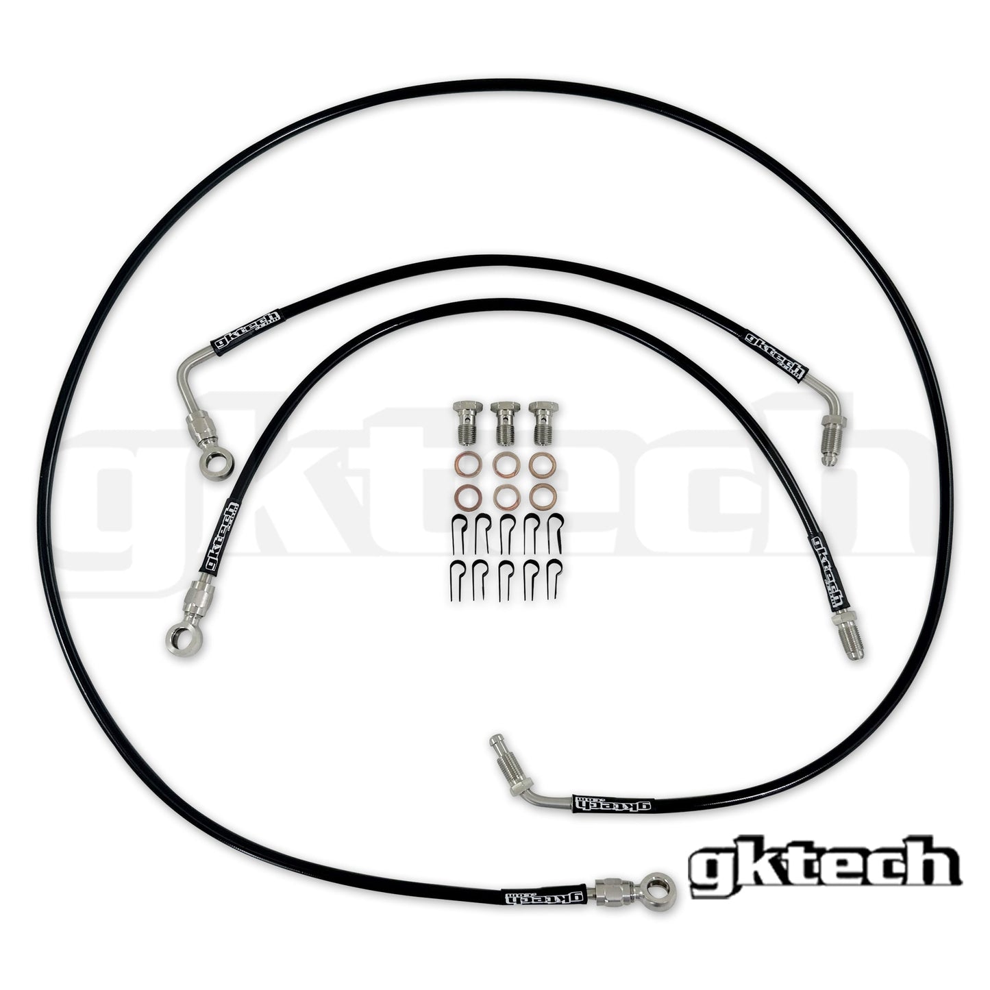 GKTech R33/R34 Engine bay brake line delete kit