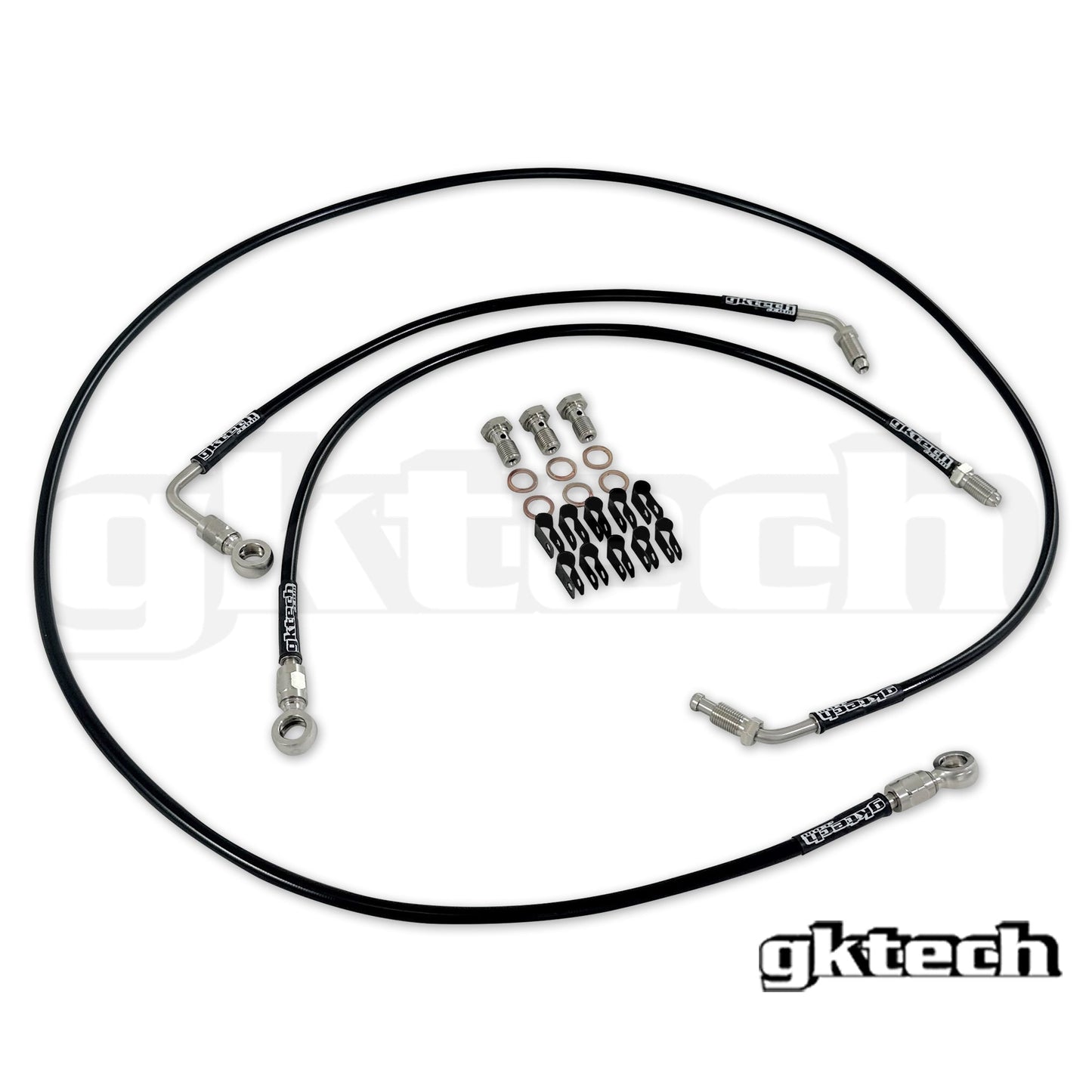 GKTech R33/R34 Engine bay brake line delete kit