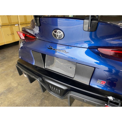 APR Carbon Fiber Toyota Supra A90 License Plate Backing 2020-2023