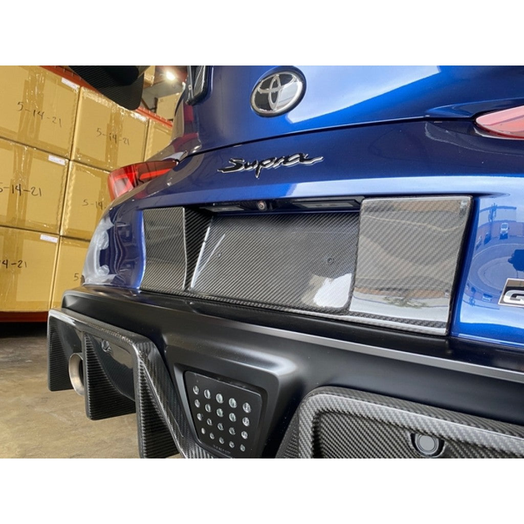APR Carbon Fiber Toyota Supra A90 License Plate Backing 2020-2023