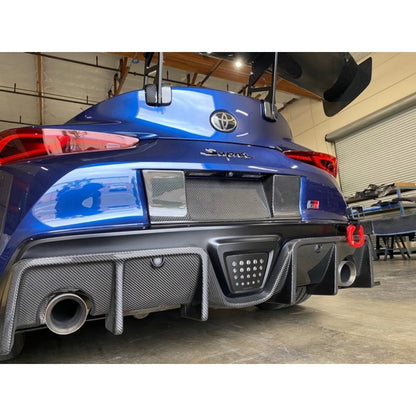 APR Carbon Fiber Toyota Supra A90 License Plate Backing 2020-2023