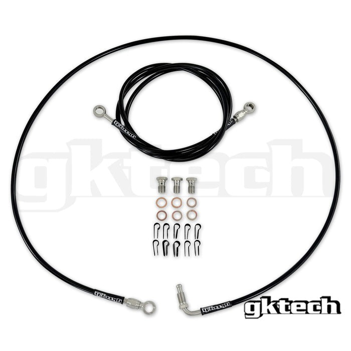GKTech In-line e-brake braided brake line kit