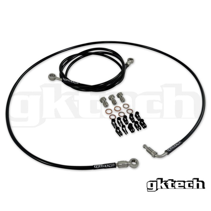 GKTech In-line e-brake braided brake line kit