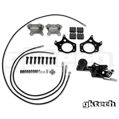 GKTech Wilwood 240sx dual caliper Hydraulic hidden e-brake setup - (10% combo discount)
