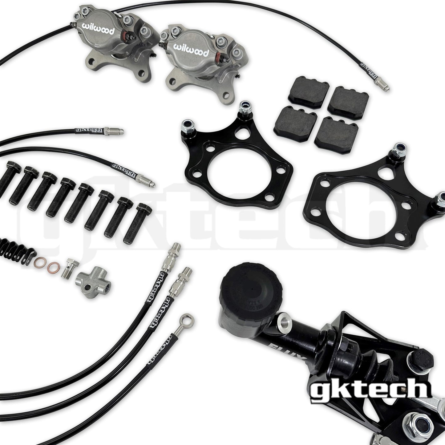GKTech Wilwood 240sx dual caliper Hydraulic hidden e-brake setup - (10% combo discount)