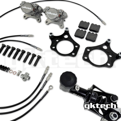 GKTech Wilwood 240sx dual caliper Hydraulic hidden e-brake setup - (10% combo discount)