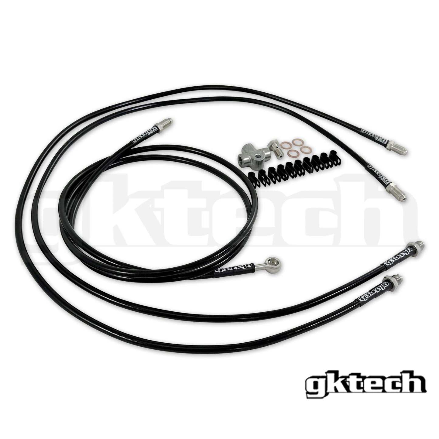 GKTech Z33 350z/Z34 370z/G35/G37 SS braided hydraulic e-brake line kit