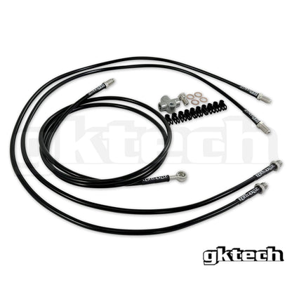 GKTech Z33 350z/Z34 370z/G35/G37 SS braided hydraulic e-brake line kit