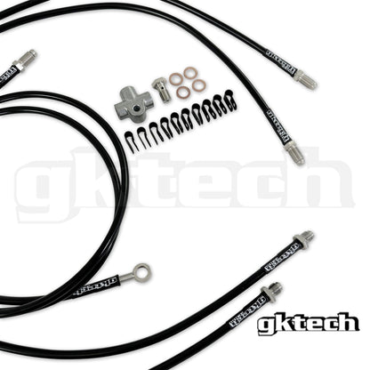 GKTech Z33 350z/Z34 370z/G35/G37 SS braided hydraulic e-brake line kit