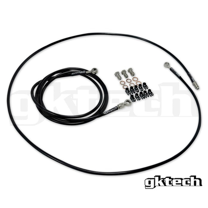 GKTech In-line e-brake braided brake line kit