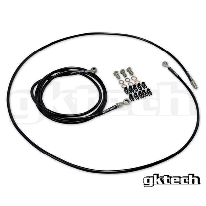 GKTech In-line e-brake braided brake line kit