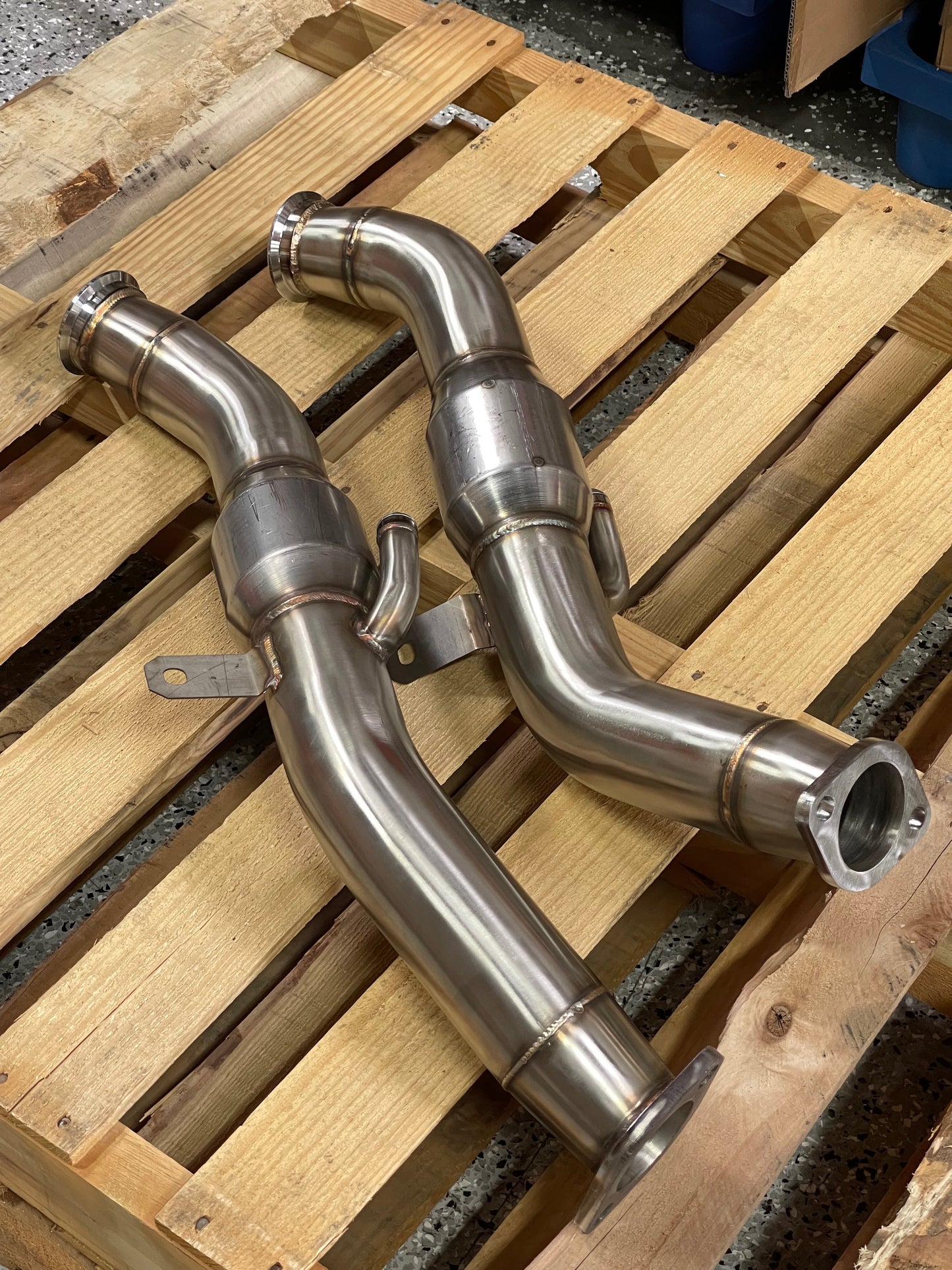 PrivateLabelMfg Infiniti Q50 Q60 2016 - 2023 Full Downpipes Kit - Catted