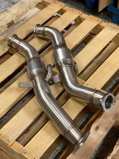 PrivateLabelMfg Infiniti Q50 Q60 2016 - 2023 Full Downpipes Kit - Catted