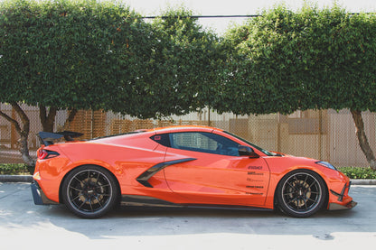 APR Chevrolet Corvette C8 Carbon Fiber Side Rocker Extensions/ Side Skirt
