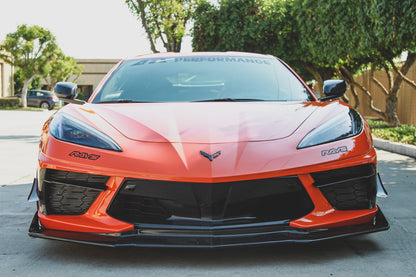 APR Chevrolet Corvette C8 Carbon Fiber Front Bumper Center Bezels