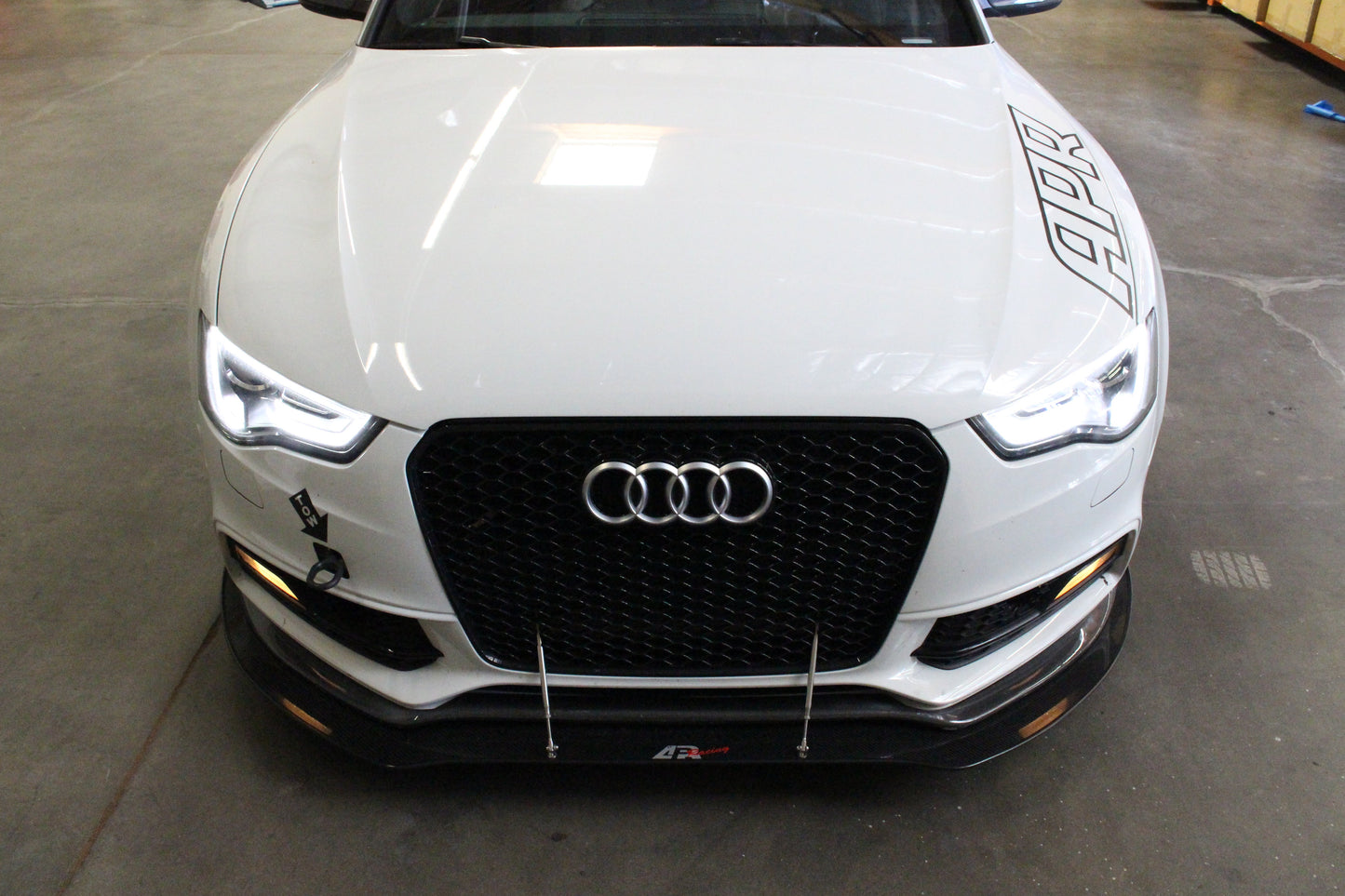 APR Audi S5 Stock Bumper Carbon Fiber Front Wind Splitter 2009-2012