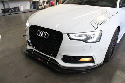 APR Audi S5 Stock Bumper Carbon Fiber Front Wind Splitter 2009-2012