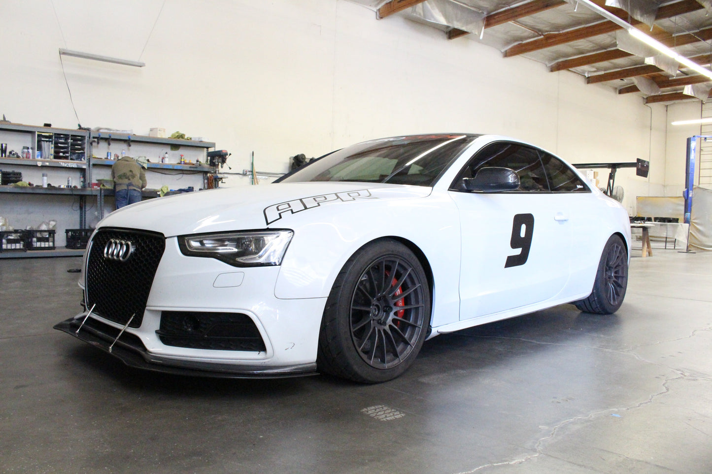 APR Audi S5 Stock Bumper Carbon Fiber Front Wind Splitter 2009-2012