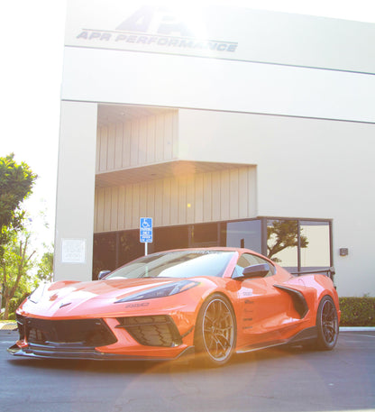 APR Chevrolet Corvette C8 Carbon Fiber Front Bumper Side Bezels