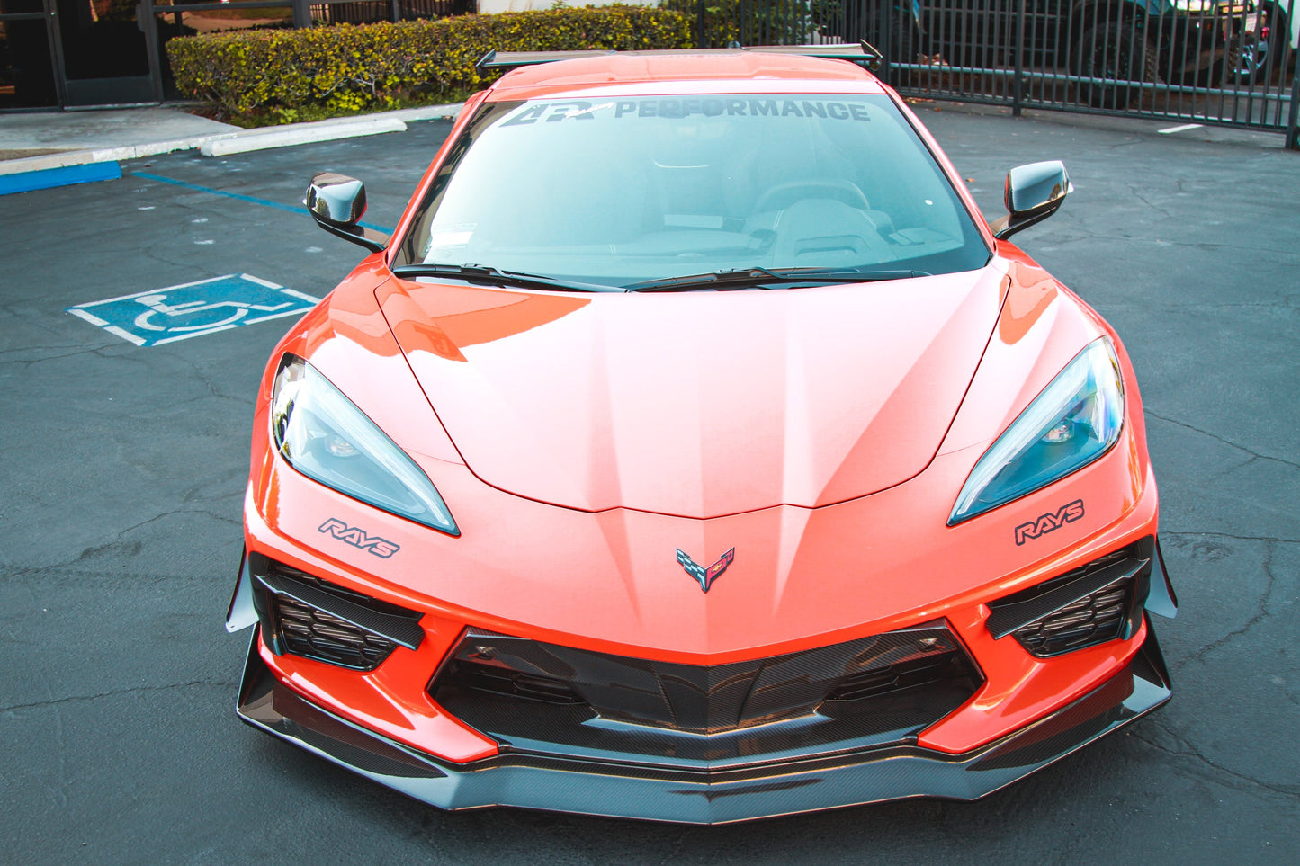 APR Chevrolet Corvette C8 Carbon Fiber Front Bumper Side Bezels