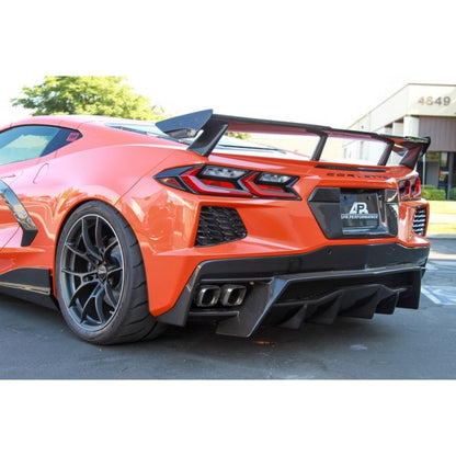 APR Chevrolet Corvette C8 Carbon Fiber Rear High Wing