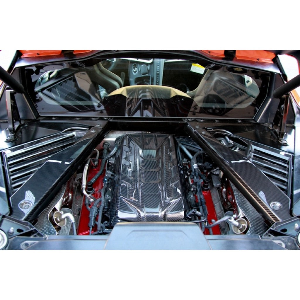 APR Chevrolet Corvette C8 Carbon Fiber Engine Plenum Cover, Appearance Panels, and Package