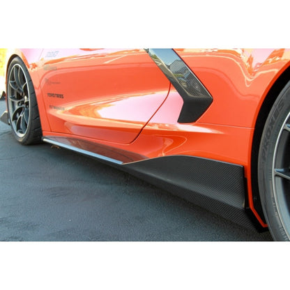 APR Chevrolet Corvette C8 Carbon Fiber Side Rocker Extensions/ Side Skirt