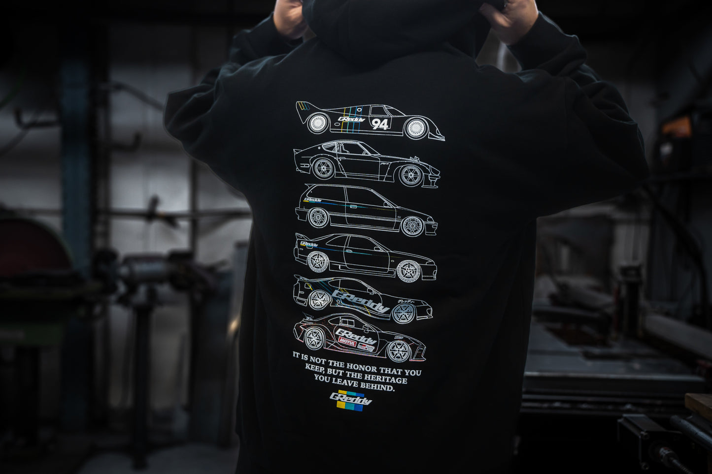 GReddy Heritage 4.0 Hood - Black