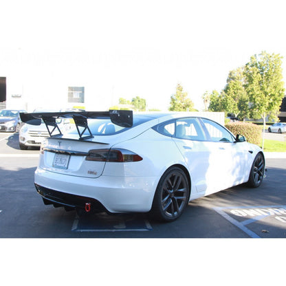 APR Tesla Model S Plaid GTC500 71" Carbon Fiber Adjustable Wing 2021 - Up