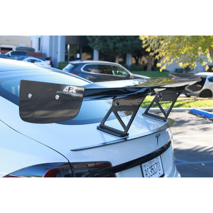APR Tesla Model S Plaid GTC500 71" Carbon Fiber Adjustable Wing 2021 - Up