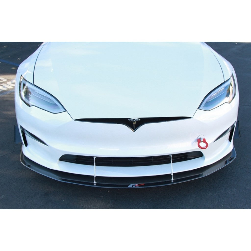 APR Tesla Model S Plaid Carbon Fiber Front Wind Splitter 2021 - UP