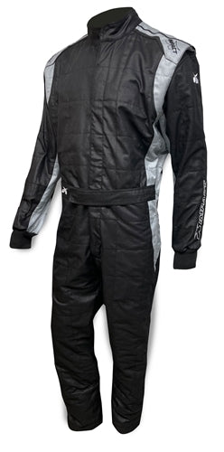 Impact Racing Suit Racer 2.0  1pc Medium  Black/Gray Safety Clothing Driving Suits main image