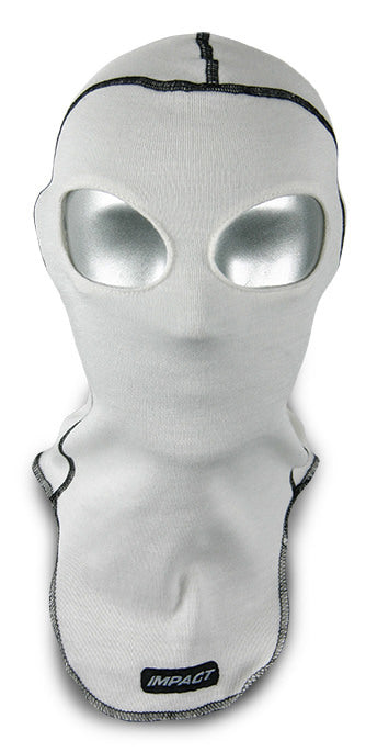 Impact Racing Balaclava Dbl Eye Impact White Safety Clothing Head Socks main image