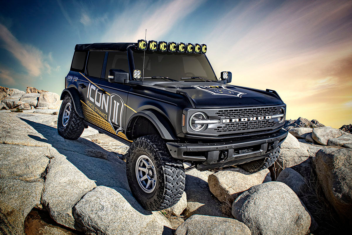 ICON 21-UP BRONCO NON-SASQUATCH 3-4" LIFT STAGE 6 SUSPENSION SYSTEM TUBULAR K40006T