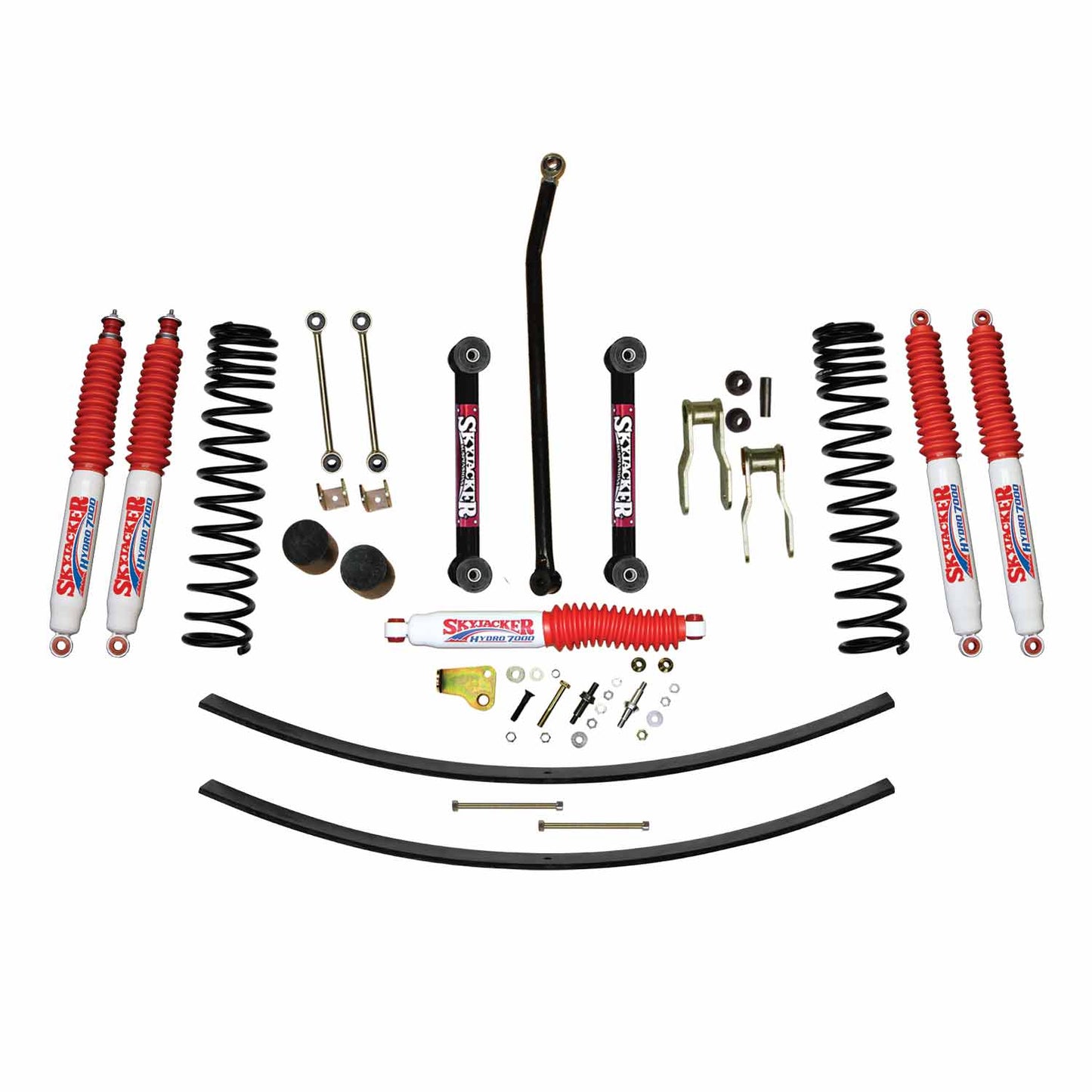 Skyjacker 86-92 Comanche MJ 4.5 in Front Dual Rate Long Travel Suspension Kit w/ Hydro 7000 Shocks JC455KHLT