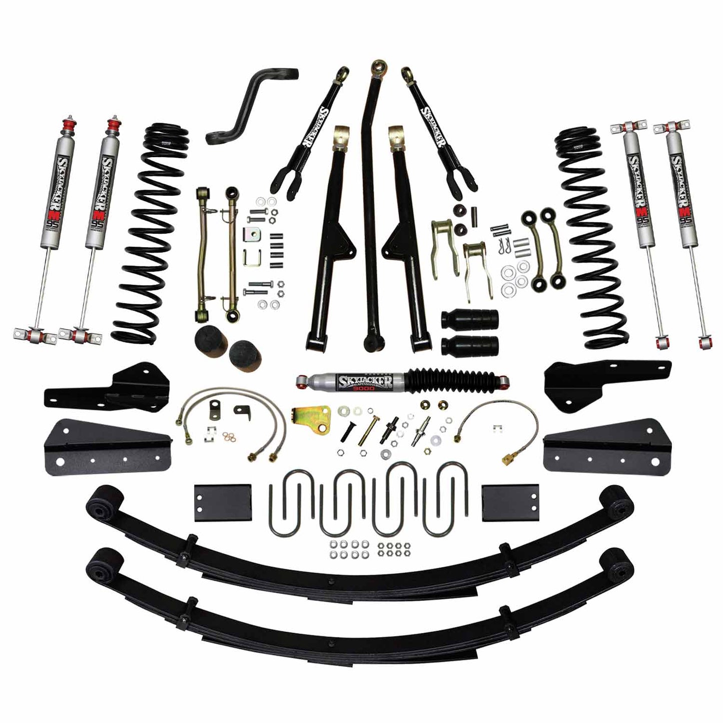 Skyjacker Jeep XJ/MJ 8 in Suspension Lift System w/ Rear Leaf Springs and M95 Monotube Shocks JC8258KSMLT