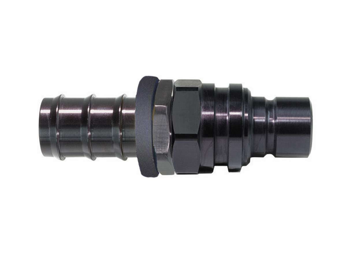 JIFFY-TITE 6AN Straight Push Lock Valved Quick Connect BLK Fittings Hoses and Valves Fittings and Plugs main image