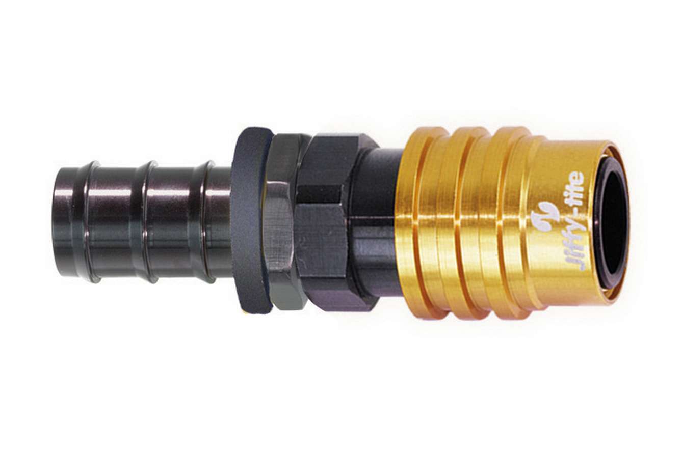 Jiffy-Tite Fitting Socket 10an Push Lock Hose End- Valved Fittings and Plugs Quick Disconnect Fittings main image