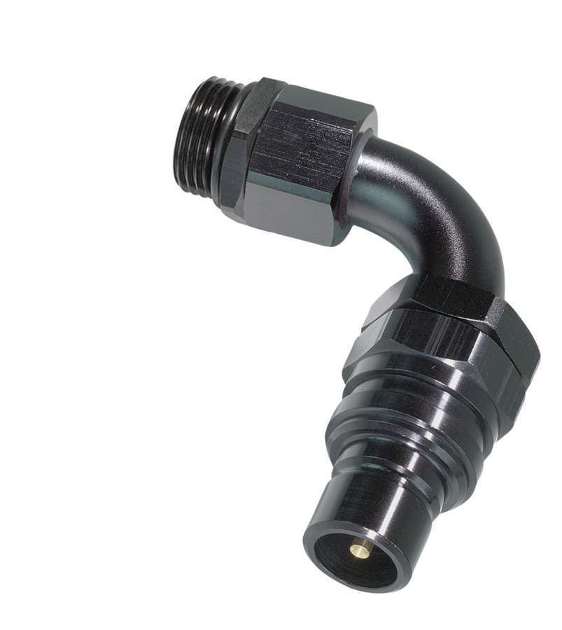 Jiffy-Tite 8an 90-Deg Plug to 8an Male ORB Fitting Fittings and Plugs Quick Disconnect Fittings main image