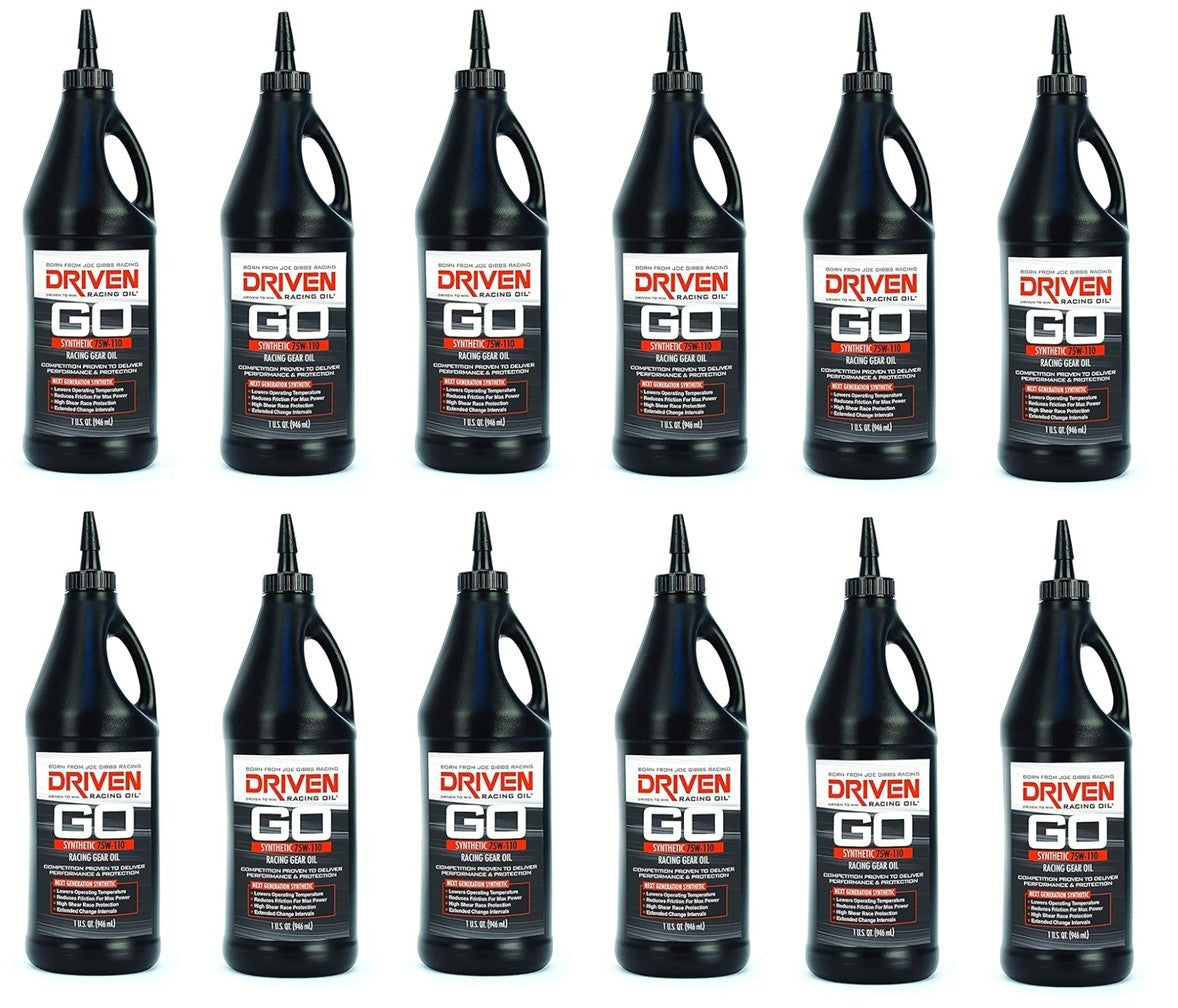 DRIVEN RACING OIL 75W110 Synthetic Gear Oil Case 12 x 1 Quart Oils, Fluids and Sealer Oils, Fluids and Additives main image