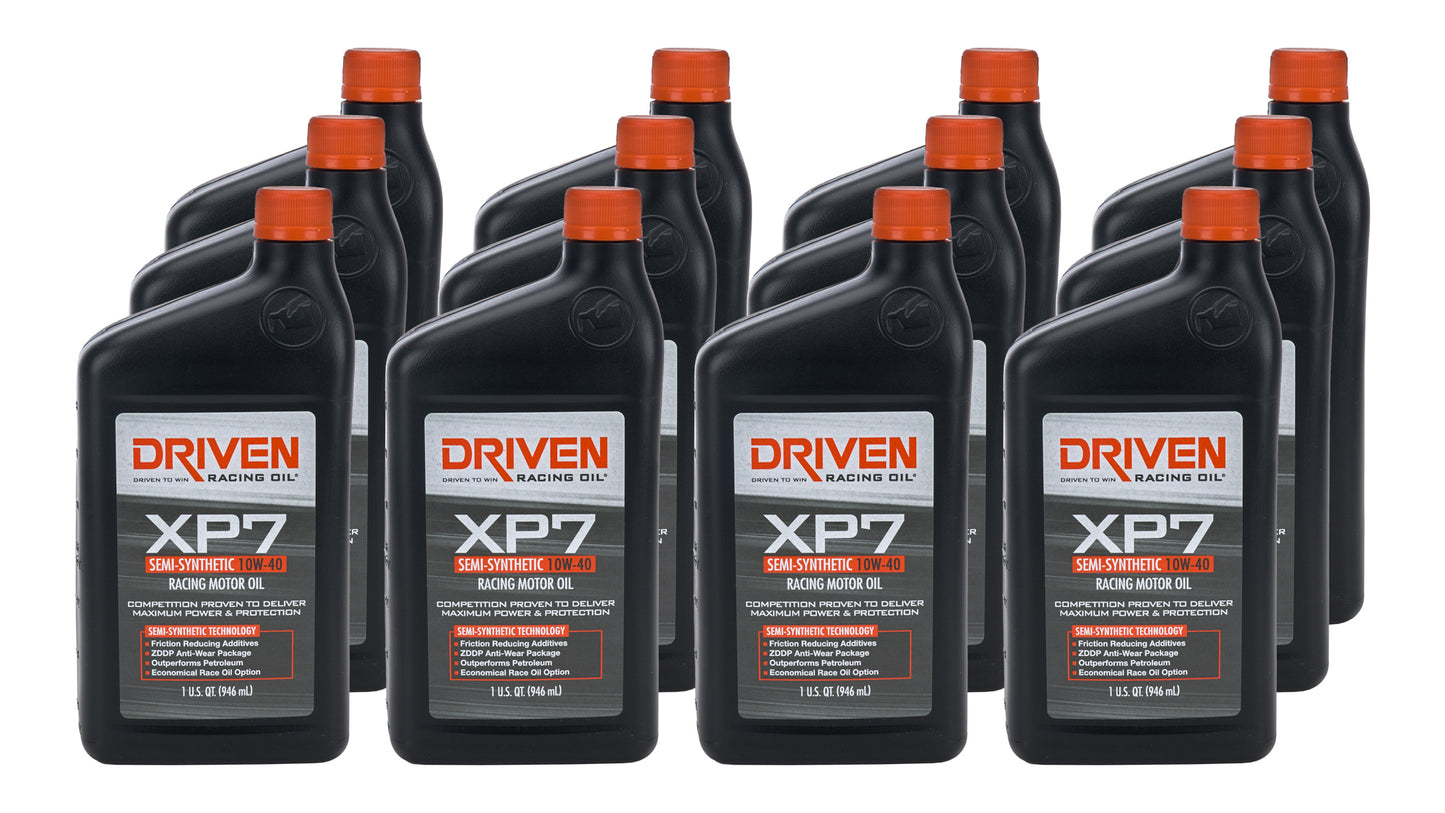 DRIVEN RACING OIL XP7 10w40 Semi-Synthetic Oil Case 12 x 1 Quart Oils, Fluids and Sealer Oils, Fluids and Additives main image