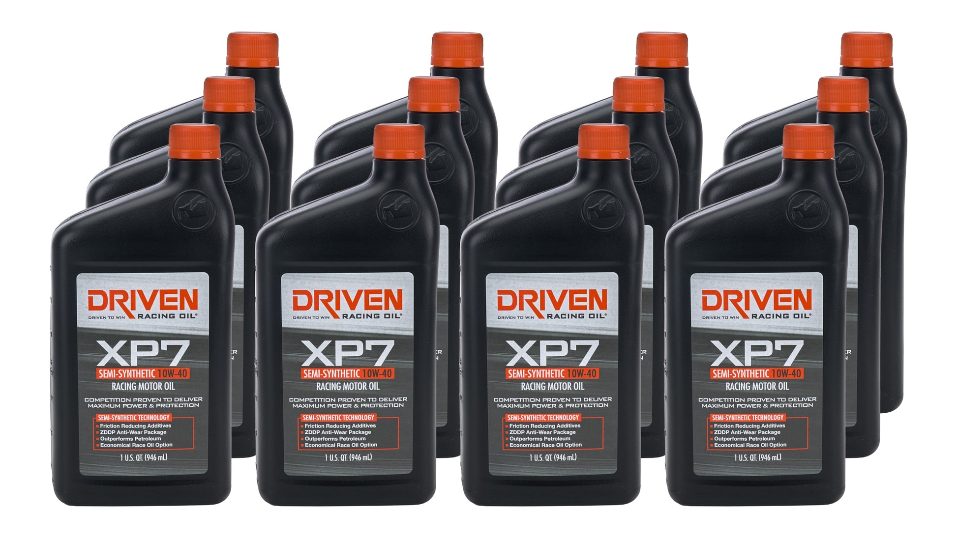 DRIVEN RACING OIL XP7 10w40 Semi-Synthetic Oil Case 12 x 1 Quart Oils, Fluids and Sealer Oils, Fluids and Additives main image