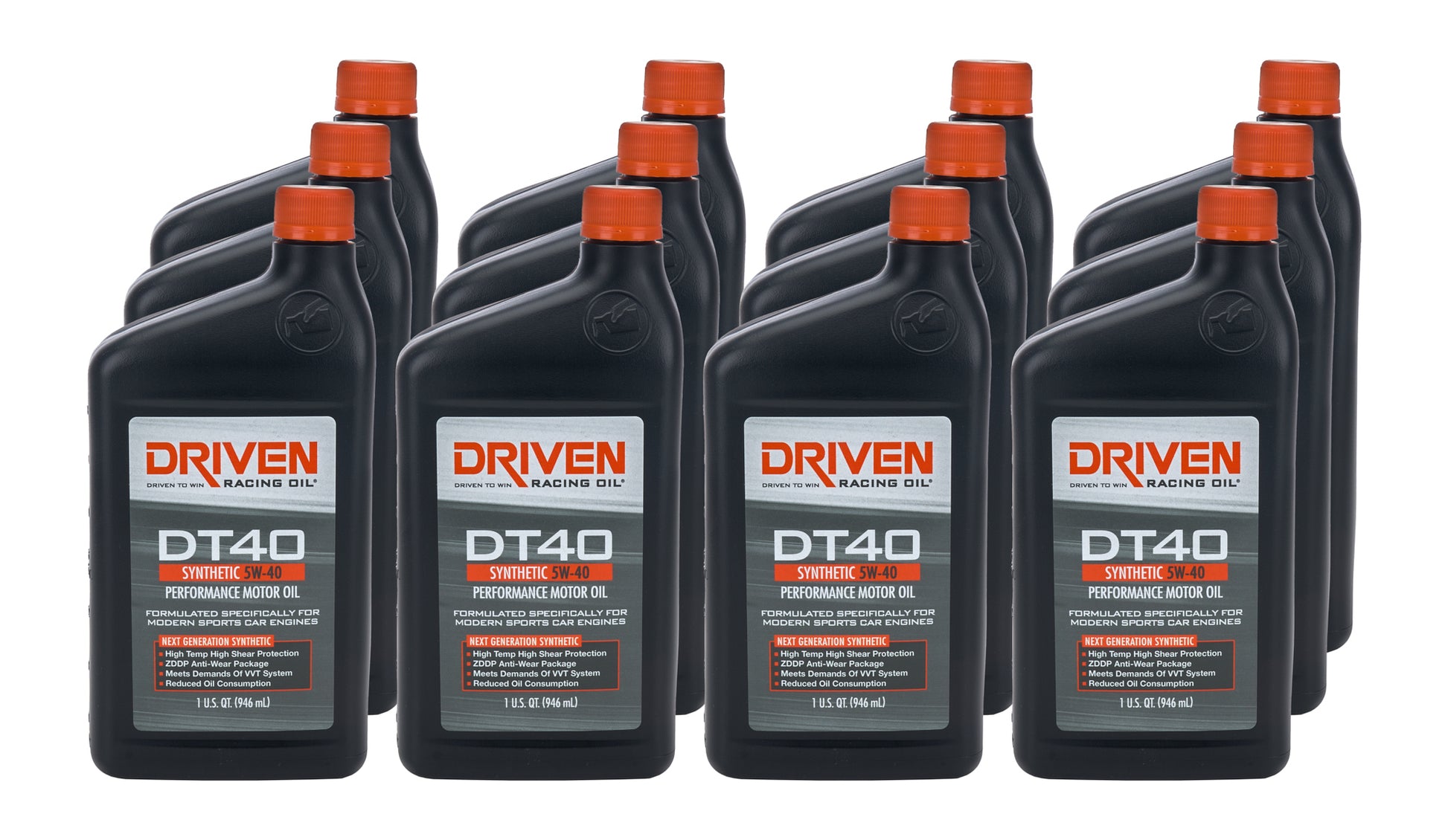 DRIVEN RACING OIL DT40 5w40 Synthetic Oil Case 12 x 1 Quart Oils, Fluids and Sealer Oils, Fluids and Additives main image