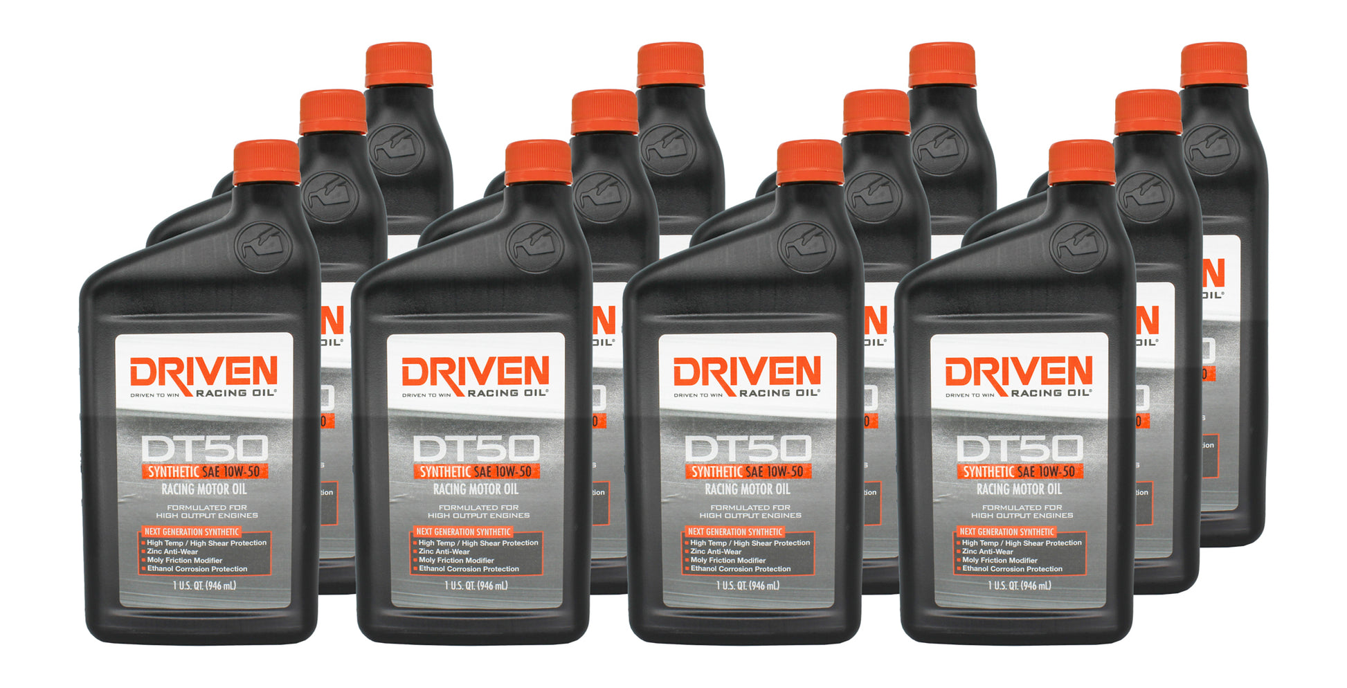 DRIVEN RACING OIL DT50 10w50 Synthetic Oil Case 12 x 1 Quart Oils, Fluids and Sealer Oils, Fluids and Additives main image