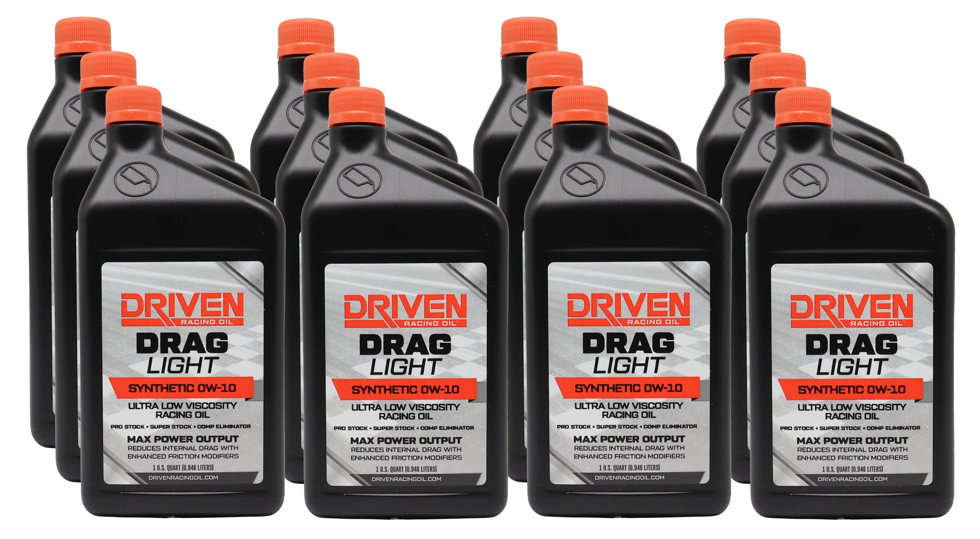 DRIVEN RACING OIL Drag Light 0W10 Oil Case 12/Qt Oils, Fluids and Sealer Oils, Fluids and Additives main image