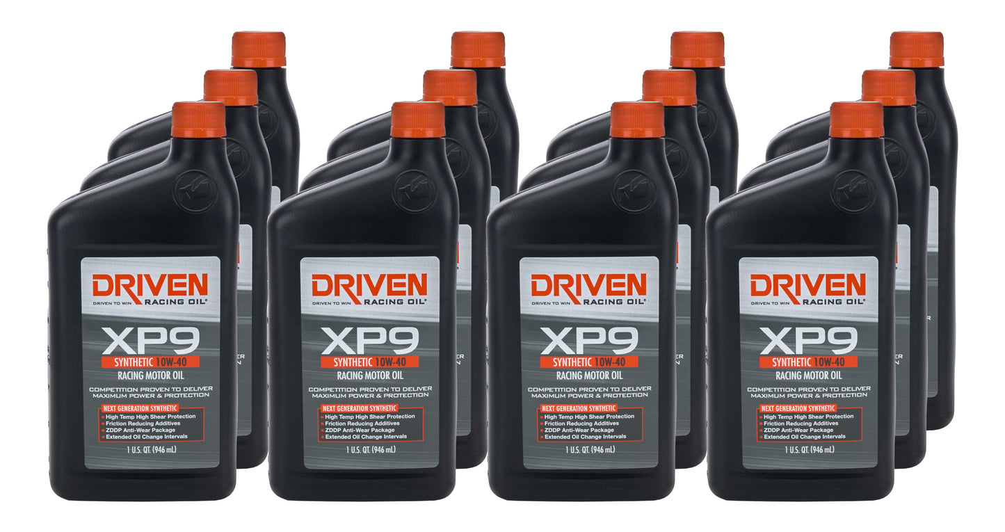 DRIVEN RACING OIL XP9 10w40 Synthetic Oil Case 12 x 1 Quart Oils, Fluids and Sealer Oils, Fluids and Additives main image