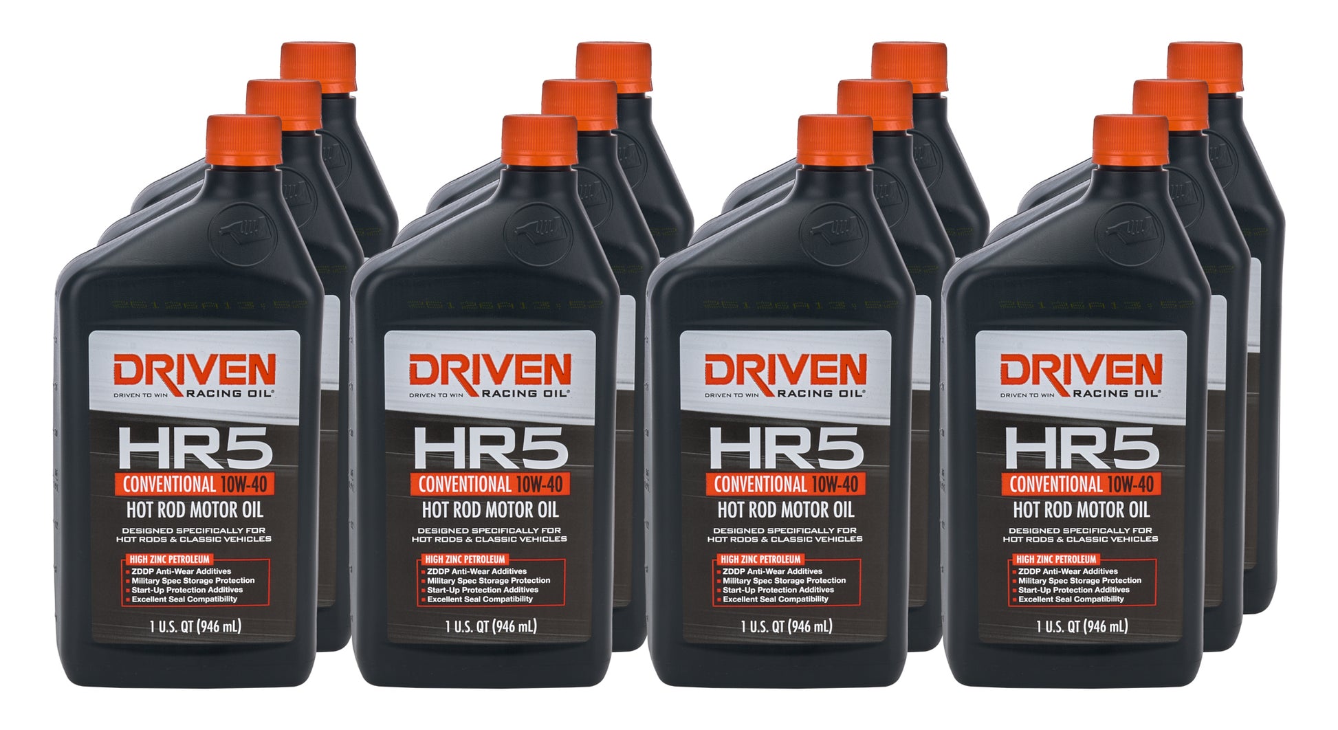 DRIVEN RACING OIL HR5 10w40 Conventional Oil Case 12 x 1 Quart Oils, Fluids and Sealer Oils, Fluids and Additives main image